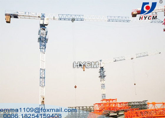الصين 10t تحميل 60m بوم هامرهيد برج كرين سبليت L68 أقسام الصاري المزود