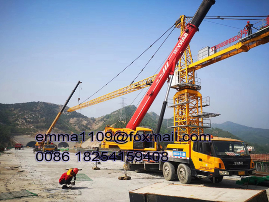 الصين HUIYOU انخفاض سعر TC5013 Arrow Head Tower Crane لمباني ارتفاع العمل 30m المزود