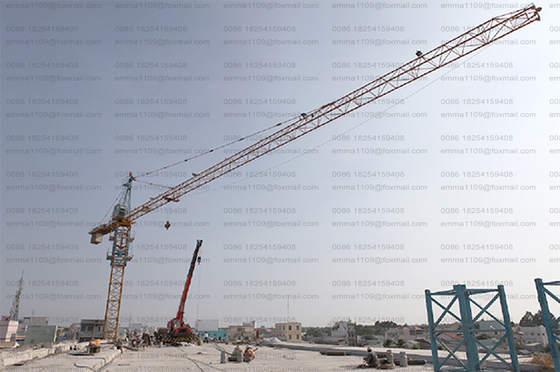 الصين QTZ100 صنبور برج كرين TC6013 6tons Construction City Crane Free Stand في روسيا المزود