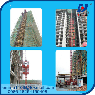 الصين SC100 1 طن مصعد البناء تحميل خارج نوع معدات البناء والجناح المزود