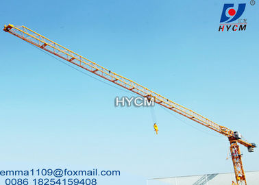 الصين PT6013 Flattop Tower Crane Fixing تسلق الهيدروليكي نوع 148ft الطول المزود