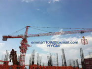 QTZ6012 برج كرين 60M العمل اختبار الذراع في بناء موقع البناء
