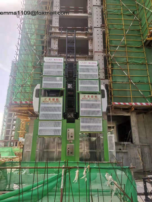 الصين 4000 كجم تحميل رافعة بناء قفصين مع صندوق تروس العتاد الكل في واحد للتحكم في البيع المزود