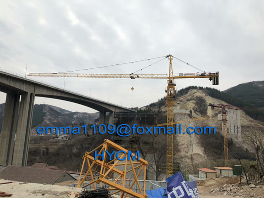 الصين Jib Boom 60m Building Tower Crane Construction TC6013 8Tons في نيجيريا خدمة جيدة المزود