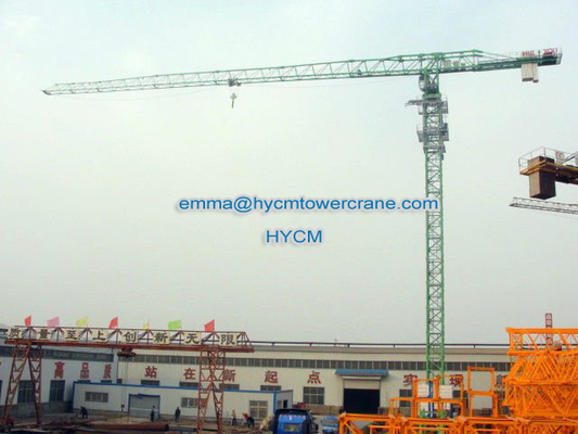 الصين 10t QTZ160 City Tower Crane PT6022 نوع مسطح علوي بطول 60 متر طول ذراع 2.2t طرف المزود