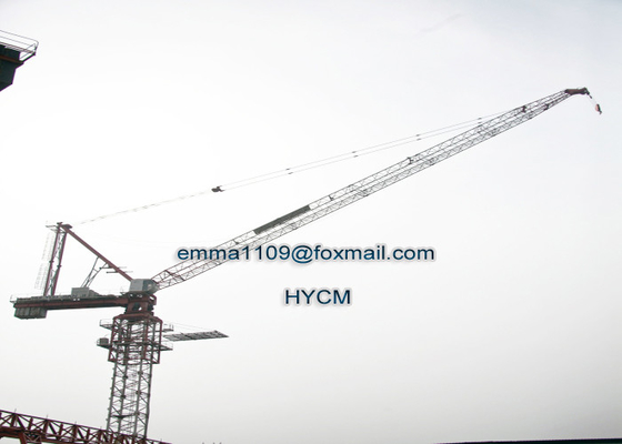 الصين 40m D4015 Luffing Crane برج السعة القصوى 6 أطنان ارتفاع قائم بذاته 30 م المزود