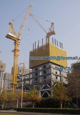 الصين 45 م Luffing برج رافعة برجية مع المباني تسلق داخلي نوع ارتفاع الصاري 30 م المزود
