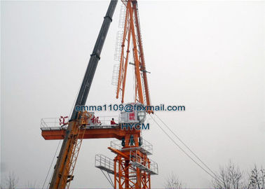 الصين نموذج جديد d80 4015 الجيب لوفينغ برج كرين 6 طن تحميل 40 متر بوم 1.2 * 3 متر الصاري القسم المزود
