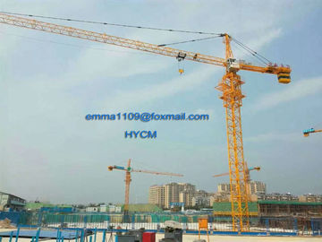 الصين 8t TC5515 Tower Crane Height 45 meters Arrow 55 متر في نهاية السهم 1.5t المزود