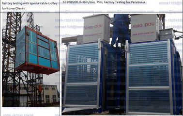 الصين مصعد 4000KG مصعد البناء مع SRIBS جهاز مكافحة السقوط المزود