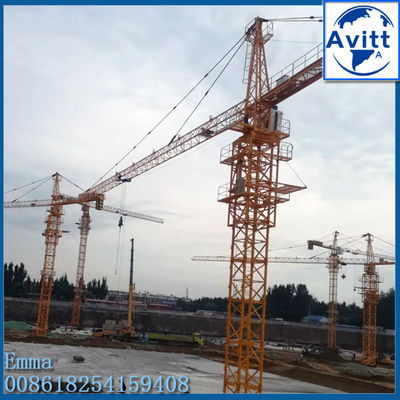 TC5612 رافعة البرج الكهربائية 56m Jib 1.2t الحمل النوع الثابت التكلفة