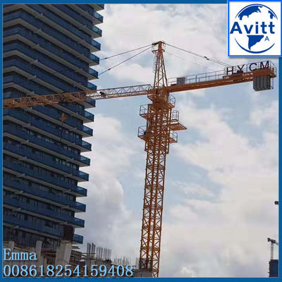 QTZ160 1600 طن.م رافعة برج توب كيت 12 طن لمبنى ارتفاع 220ft