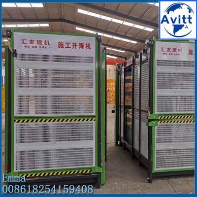 الارتفاعات العالية SC200 2000kg مواد البناء رفع الرفع قفص المصعد