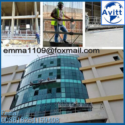 Zlp 800 7.5mtr معلق منصة السقالات طلاء غلفانيز ارتفاع العمل 100mtr مجموعة كاملة