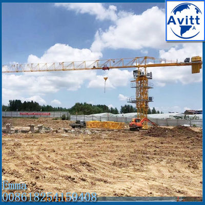 60m Trolley Boom Crane برج 8t L46 قسم الصاري أقل تكلفة حاوية أقل