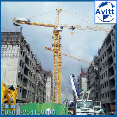 10 طن الرافعة البرج QTZ125 6018 2*3M L68 قطاعات الصدر القاعدي وفّر تكلفة الحاوية
