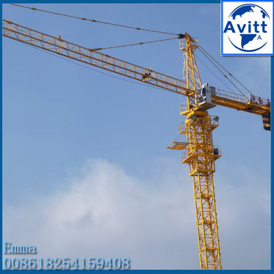 8t Topkit رأس برج رافعات TC5015 50M الذراع العاملة طوق ل 80m المباني